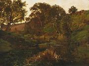 Julian Ashton Evening, Merri Creek oil painting artist